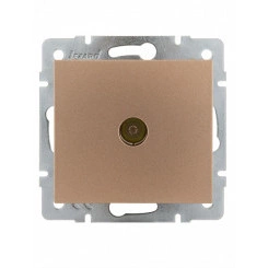 Розетка RAIN ТВ оконечная бронза матовая механизм Розетка RAIN ТВ оконечная бронза матовая механизм