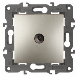 Розетка TV одиночная, Эра Elegance, шампань, 14-3101-04 Розетка TV одиночная, Эра Elegance, шампань, 14-3101-04