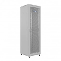 Шкаф напольный универсальный серверный NTSS R 47U 600х600мм, 4 профиля 19, двери перфорированная и сплошная металл, боковые стенки съемные, регулируемые опоры, разобранный, серый RAL 7035