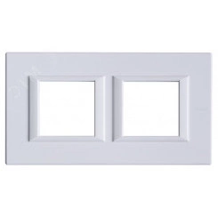 Axolute Накладки декоративные прямоугольные горизонтальные White/белый на 2+2 модуля Axolute Накладки декоративные прямоугольные горизонтальные White/белый на 2+2 модуля