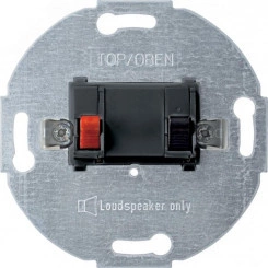 Механизм розетки для громкоговорителя антрацит Механизм розетки для громкоговорителя антрацит