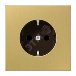 Штепсельная розетка SCHUKO одинарная, с заземлением, с шторками, 16A, 250В (механизм + накладка, без рамки). Серия LS990 Материал- металл Цвет- классическая латунь Штепсельная розетка SCHUKO одинарная, с заземлением, с шторками, 16A, 250В (механизм + накладка, без рамки). Серия LS990 Материал- металл Цвет- классическая латунь