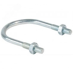 Хомут U-образный 2 3/4' М10 70-82 оцинкованная сталь ГОСТ 24137-80