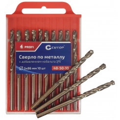 Сверло по металлу Cutop Profi с кобальтом 5%, 3.8 x 70 мм (10 шт) Сверло по металлу Cutop Profi с кобальтом 5%, 3.8 x 70 мм (10 шт)