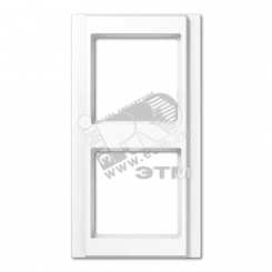 Рамка 2 поста белая