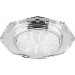 Светильник ДВО-15w GX53 без лампы прозрачный Светильник ДВО-15w GX53 без лампы прозрачный