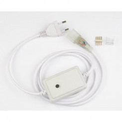 UCX-SP4/N22 WHITE 1 STICKER Провод электрический для светодиодных лент ULS-N22 RGB NEON 220В, 8x16мм, 4 контакта. Цвет белый. TM Uniel.