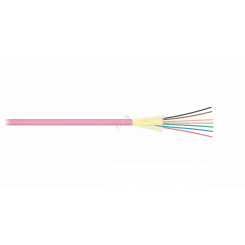 Кабель волоконно-оптический, 24 волокна, MM 50/125 OM4, внутренний/внешний, распределительный, LSZH, маджента Кабель волоконно-оптический, 24 волокна, MM 50/125 OM4, внутренний/внешний, распределительный, LSZH, маджента