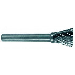 Борфреза по металлу коническая с обратным конусом (тип N), карбид вольфрама, d 16 мм