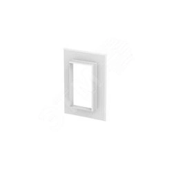 Настенная стыковая рамка кабельного канала Rapid 80 70x130 мм (алюминий, белый)