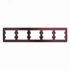 GLOSSA рамка 5-постовая горизонтальная баклажановый GLOSSA рамка 5-постовая горизонтальная баклажановый