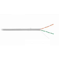 Кабель U/UTP 2 пары Кат.5 внутренний PVC одножильный серый 305м
