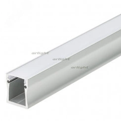 Профиль с экраном ALU-WIDE-H28-2000 ANOD+FROST (ARL, Алюминий)