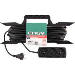 Удлинитель на катушке ENGY, 'Премиум', 50м./4роз, б/з, (ПВС 2х0,75)