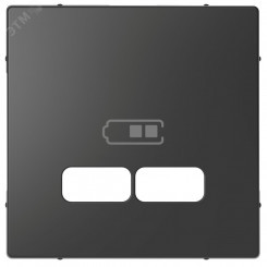 Накладка центральная MERTEN D-Life для USB механизма 2.1А антрацит