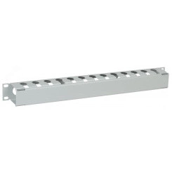 Органайзер кабельныйс крышкой 19дюйм 1U серый