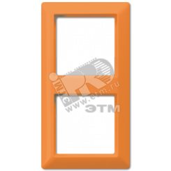 Рамка2-я для горизонтальной/вертикальной установки  Серия- AS550  Материал- термопласт  Цвет- оранжевый