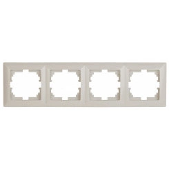 Рамка на 4 поста, СУ, Solo, сл.кость, 4-504-02
