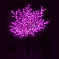 Фигура уличная светодиодная Дерево Сакура H3.6м диаметр кроны 3м фиолетовые светодиоды IP54 понижающий трансформатор в комплекте