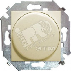 Simon15 Регулятор напряжения поворотно-нажимной электронный переключатель 500Вт 230В винтовой зажим слоновая кость Simon15 Регулятор напряжения поворотно-нажимной электронный переключатель 500Вт 230В винтовой зажим слоновая кость