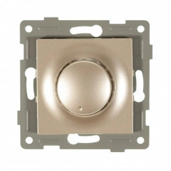 Ugra диммер, 500 W, с накладкой и воротком, скрытая установка. шампань Ugra диммер, 500 W, с накладкой и воротком, скрытая установка. шампань