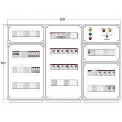 Щит управления электрообогревом DEVIBOX HR 18x1700 D330 (в комплекте с терморегулятором и датчиком температуры) Щит управления электрообогревом DEVIBOX HR 18x1700 D330 (в комплекте с терморегулятором и датчиком температуры)