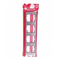 KARINA Рамка 4-ая вертикальная б/вст матовое серебро (10шт/120шт)