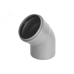 Отвод НПВХ внутренняя канализация 110 мм. 30 градусов Отвод НПВХ внутренняя канализация 110 мм. 30 градусов