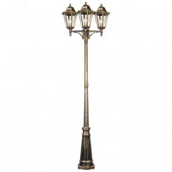 Светильник НТУ-3х100w столб Е27 IP44 черное золото Светильник НТУ-3х100w столб Е27 IP44 черное золото