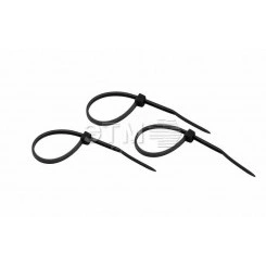 Хомут-стяжкa нeйлонoвая 100x2,5 мм, черная, упаковка 25 шт