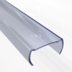 Короб профессиональный пластиковый для гибкого неона формы D (16х16 мм), длина 1 метр