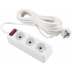 Удлинитель ENGY 'Рулетка', 5м/3роз (ШВВП 2х0,75)