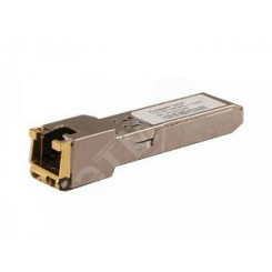 SFP модуль медный Gigabit Ethernet с разъемом RJ45,скорость 10/100/1000 Мбит/с. Расстояние передачи до 100м.  Размеры 13,8x13,7x68мм