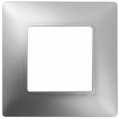 Рамка на 1 пост, Эра Elegance, алюминий, 14-5001-03