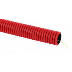 Труба гофрированная двустенная ПНД (красная) d 63мм с зонд. 50м (3)