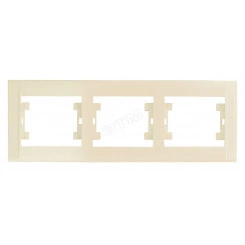 Defne крем рамка 3-х постовая Defne крем рамка 3-х постовая