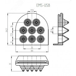 Кабельный ввод EMS-US8