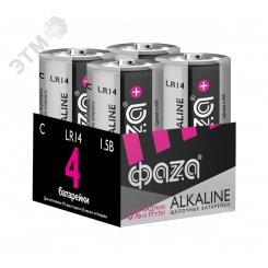 Элемент питания LR14 ФАZА Super Alkaline, блистер,4шт