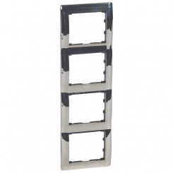 Galea Life Рамка 4 поста вертикальная Chrome