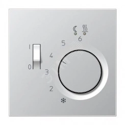 Накладка для регулятора подогрева пола   Серия LS990  Материал- металл  Цвет- алюминий