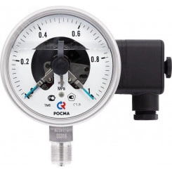 Манометр с электроконтактной приставкой исп. V радиальный ТМ-521Р.05 0…40 МРа М20х1.5 класс 1.5 заполнение СИЛИКОН Манометр с электроконтактной приставкой исп. V радиальный ТМ-521Р.05 0…40 МРа М20х1.5 класс 1.5 заполнение СИЛИКОН