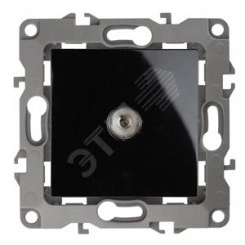 Розетка TV одиночная, Эра12, чёрный, 12-3101-06 Розетка TV одиночная, Эра12, чёрный, 12-3101-06