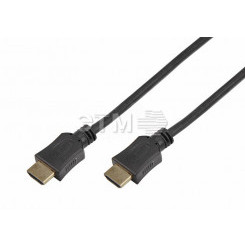 Кабель HDMI - HDMI, длина 1 метр (GOLD) (PE пакет) PROconnect