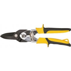 Ножницы по металлу усиленные CrV Профи, прорезиненные ручки, прямые 260 мм