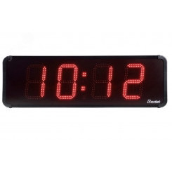 Часы уличные цифровые HMT LED 15 IP54, удароустойчивое стекло, часы/минуты, дата, температура (датчик опция), прямой и обратный отсчёт, цвет цифр - красный, высота цифр 15 см, синхронизация FI, DCF, GPS, автономная, 110/230В