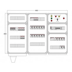 Щит управления электрообогревом DEVIBOX HR 18x2800 D850 (в комплекте с терморегулятором) Щит управления электрообогревом DEVIBOX HR 18x2800 D850 (в комплекте с терморегулятором)
