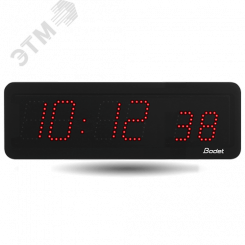 Часы цифровые STYLE II 7S (часы/минуты/секунды), высота цифр 7 см, красный цвет, AFNOR, 230В