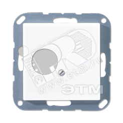 Крышка для 2-х гнезд белая Крышка для 2-х гнезд белая