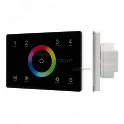 Панель Sens SMART-P83-RGB Black (230V, 4 зоны, 2.4G) (ARL, IP20 Пластик, 5 лет) Панель Sens SMART-P83-RGB Black (230V, 4 зоны, 2.4G) (ARL, IP20 Пластик, 5 лет)