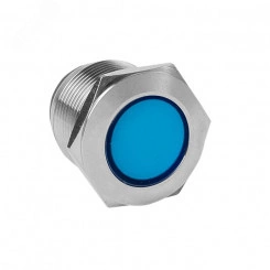 Лампа синяя сигнальная S-Pro67 19 мм 24В Лампа синяя сигнальная S-Pro67 19 мм 24В